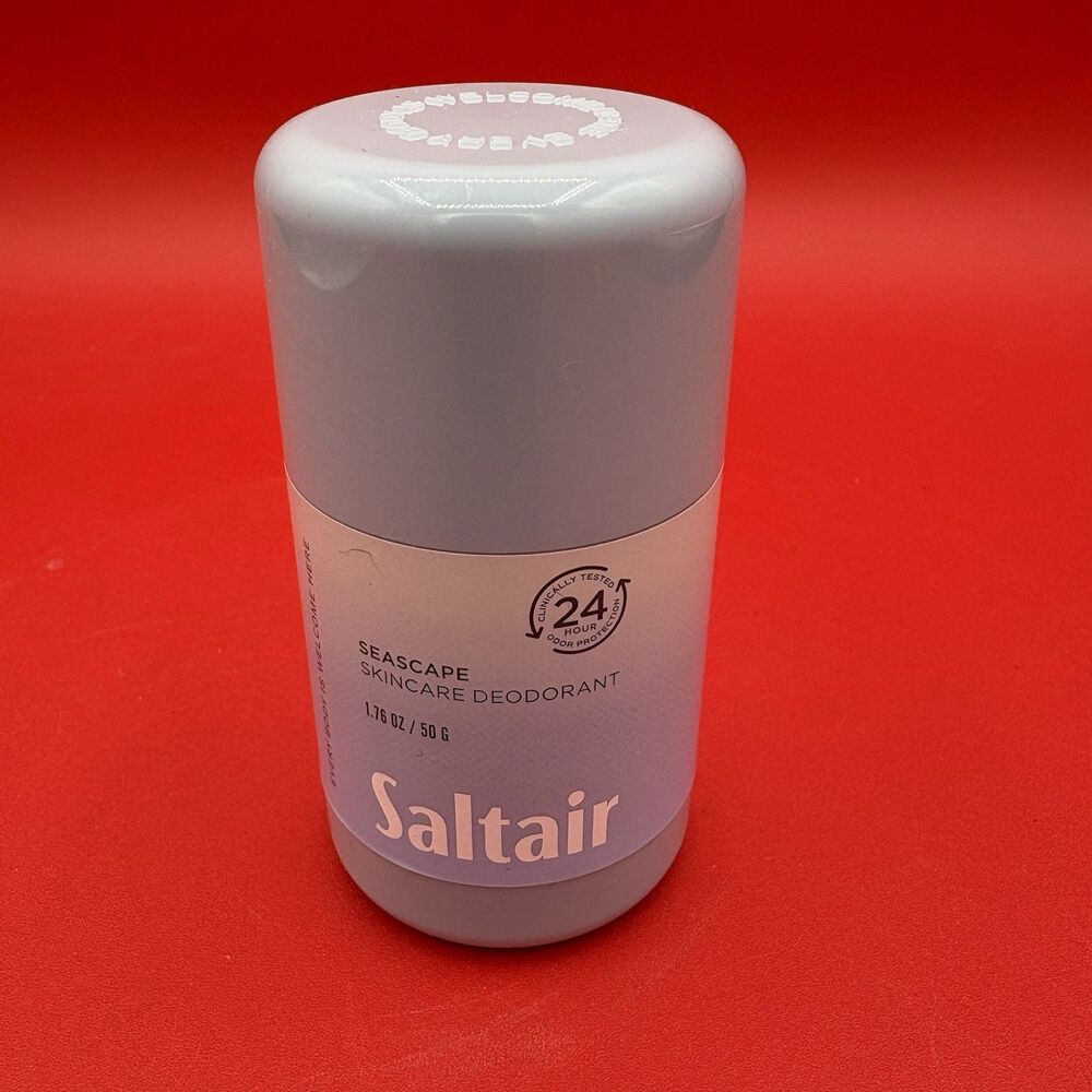 New/Sealed Saltair Seascape Skincare Deodorant 24 hr Stick 1.76oz. Vegan USA